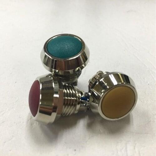 Whole 20 pcs a lot Mounting hole size 12MM Stainless Steel Metal Push Button Switch Resettable ON/ON Round Color button wiring