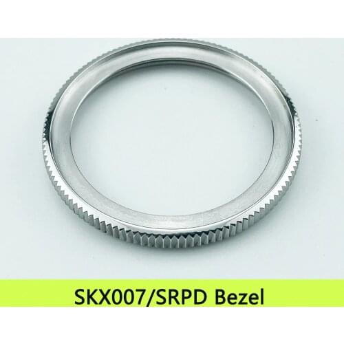 High Quality SKX007/SKX009/SKX171/SRPD Coin Edge Bezel Silver Polished Finish 316L Stainless Steel Matte Black Include Gasket