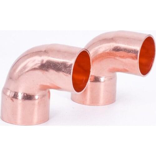 1/2" 5/8" 3/4" 7/8" 1" 16 19 22 28 35 42 54 67mm Solder Cup To Male End Copper Single End Feed 90 Degree Elbow For Air Condition