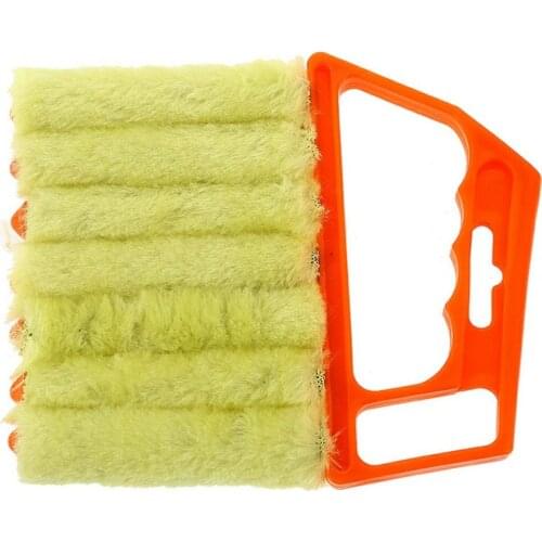 1PCMicrofiber Window Cleaning Brush Venetian Blind Cleaner Brush Cleaning Tool Washable Air Conditioner Duster Blinds Cloth