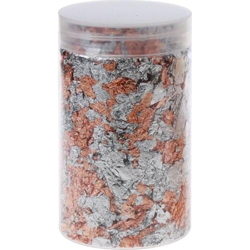 10g Gold Silver Gilding Flakes Metallic Foil Flakes Glitter Painting Art Craft Nail Art Resin Fillings Jewelry Making