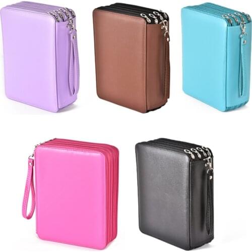 184 Slots Large Capacity Pencil Bag Case Organizer Cosmetic Bag For Colored Pencil Watercolor Pen Markers Gel Pens Great Gifts