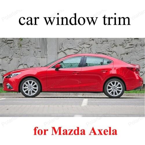 Car Styling Accessories Decoration Strips For M-azda Axela Window Trim Stainless steel