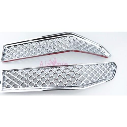 Accessories For Toyota Land Cruiser Prado LC150 FJ150 2018 Below Front Grille Bumper Trims ABS Chrome Car-Styling