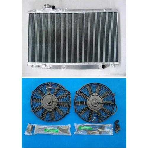 Aluminum Radiator + Fans For Toyota Supra mark4 MK 4 IV JZA80 2JZGE 1993-1998 1993 1994 1995 1996 1997 1998