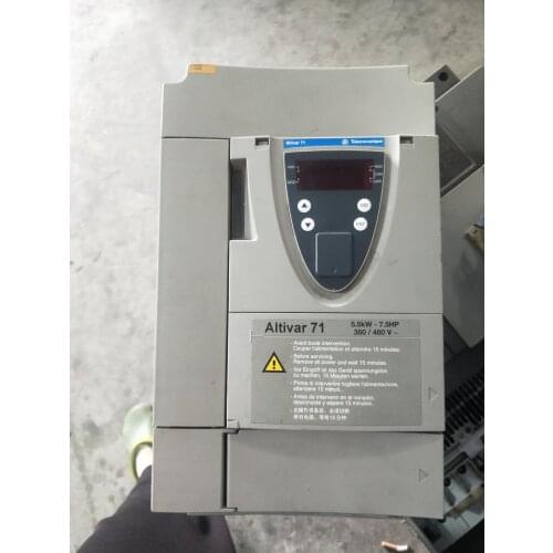 ATV71HU55N4Z 5.5KW 380V inverter , used in good condition . 80% appearance new , good working , free shipping