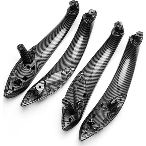 Car Styling For BMW 3 4 Series F30 F80 F32 F33 F34 F35 F36 2012-2019 Carbon Fiber Car Inner Door Panel Handle Pull Trim Cover