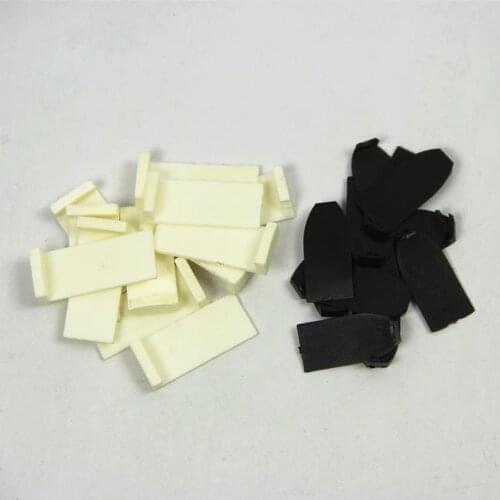 Free Shipping 15 Sets Quality Violin Bow Frog Tip(Bone) And Lining ( Plastic ) Violino Parts Accessories