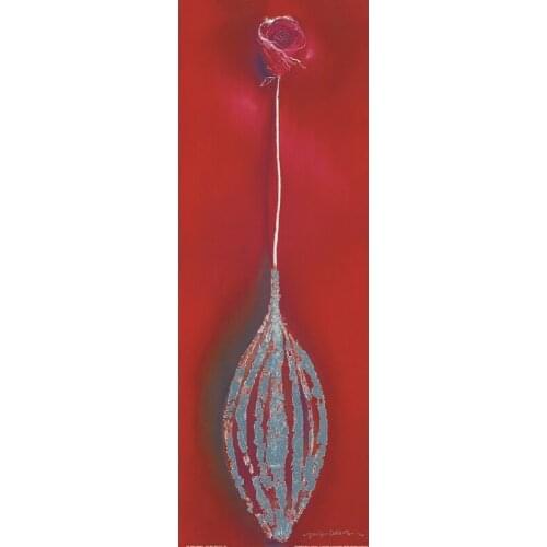 HD PRINTS Large canvas paintings abstract flower picture red rose vase art Large Canvas Wall Art ,Free Shipping Worldwide