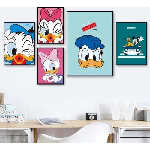 Disney Donald Duck Cartoon 5D DIY Diamond Painting Cross Stitch Kits Full Drill Diamond Embroidery Mosaic Home Decor