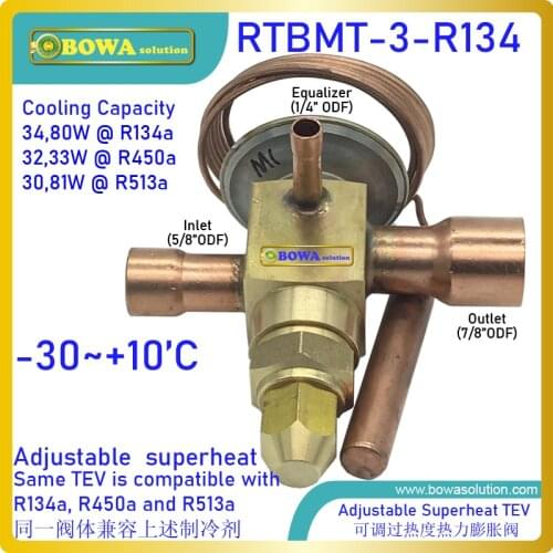 35KW R134a bi-flow TEV (for 48m3/h displacement or FKX40/560 compressor) can work independently, no need controller and debug