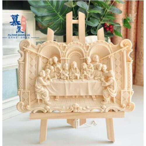 European Da Vinci myth Last Supper Decorative embossed hanging board Catholic decorative gift figures Sculpture statue carving