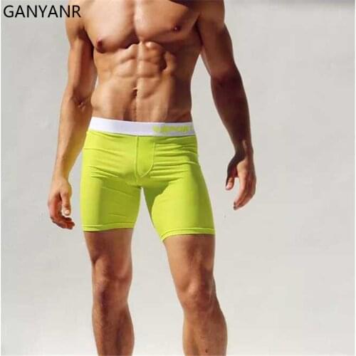 GANYANR Men Running Tights Compression Shorts Sportswear Gym Leggings Fitness Sport Sport Basketball Sexy Tenis Yoga Dry Fit Gay