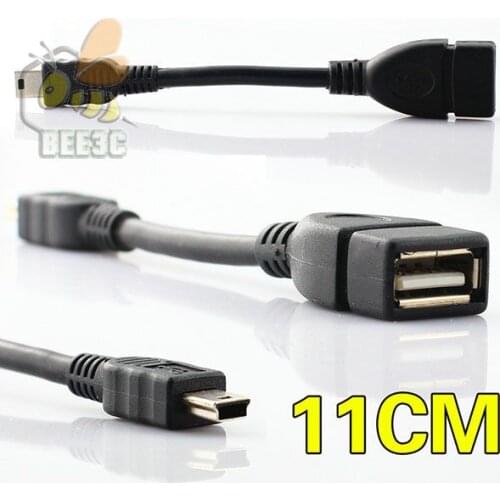 10cm Micro USB to mini USB 5pin Host OTG Cable for DAC Portable Digital Amplifier tablet pc mobile phone mp4 mp5 11cm 50pcs