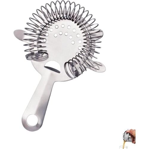 Bar Ice Strainer Filter Strainers Cocktail Strainer Polished Stainless Steel Wine Bartender Tool