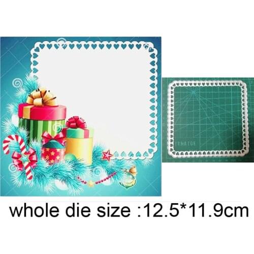 Customize dies Lace Heart Photo Frame Metal Cutting Dies Stencils Dies Scrapbooking Cards Making Embossing Handmade Craft dies