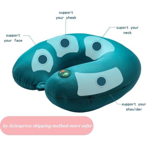 New Electric Travel Pillow Neck Massager with Heat Vibrating Massage Pillow Neck Massager Pressure Point for Neck and Back
