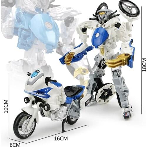 Motorcycle Transformation Alloy Deformation Robot 2 In 1 Car Model Vehicle Boys Toys Gift