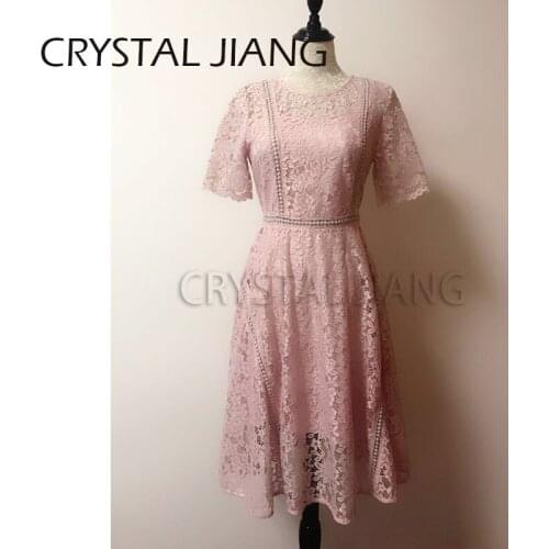 Pink Bridesmaid Dresses Short Sleeves 2018 Adult JuniorMaid Of Honor Gown