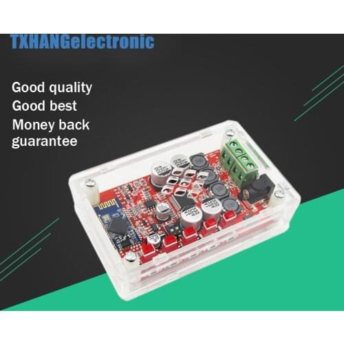 TDA7492P 2X50W Bluetooth 4.0 Audio Receiver Amplifier Module Board + Case Red diy electronics