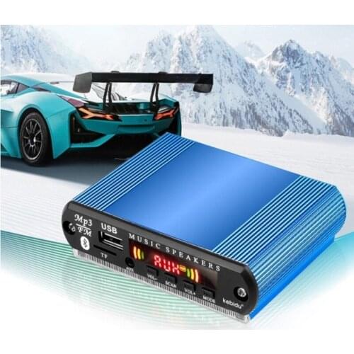 2X15W Amplifier MP3 Player Bluetooth Decoder Board 12V Bluetooth 5.0 Car FM Radio Module Support TF USB AUX