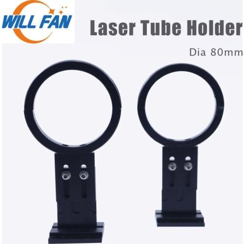 Will Fan Dia 80mm Co2 Laser Tube Metel Holder Mount For 1325 Laser Engraving Cutter Machine 80W -180W Glass Tube Support