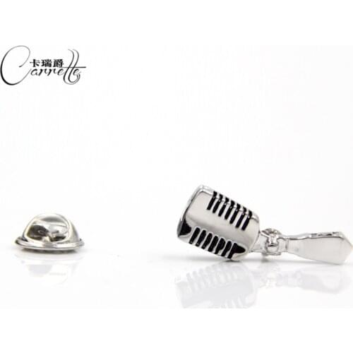 Fun microphone Brooch Mens suits brooches Mens Brooch Pin SpotKLJ1364