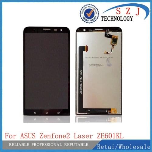 New 6'' inch Full LCD Display + Touch Screen Digitizer Glass Assembly For Asus ZenFone 2 Laser ZE601KL Z011D Free shipping