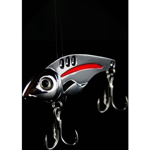 1Pcs Metal VIB Lures 10g/15g/20g Treble HOOK Spoon Lure Fishing bait Bass Artificial Hard Bait Multicolor Fishing Lures