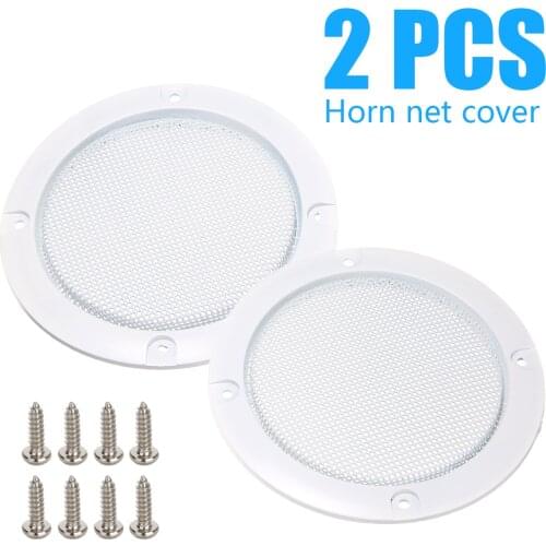 2pcs/1pair 3 Inch White Replacement Round Speaker Protective Mesh Net Cover Grille Circle for Speaker Accessories