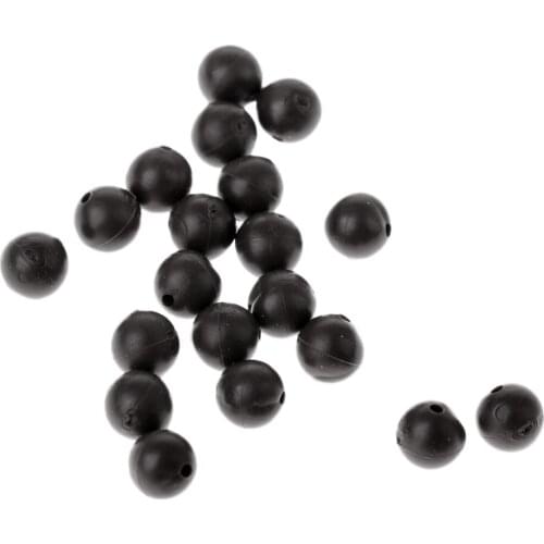 20pcs 5mm Rubber Fishing Beads Lure Fishing Line Beads Floating Rig Suitable for Lake River Fishing