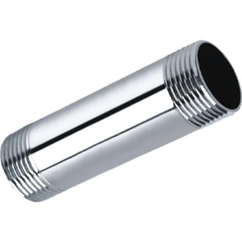 201 Stainless Steel Pipe Fitting Long Nipple 1/4" 3/8" 1/2" 3/4" 1" 1-1/4" 1-1/2" BSP Male Thread Adapter Connector Length 100mm