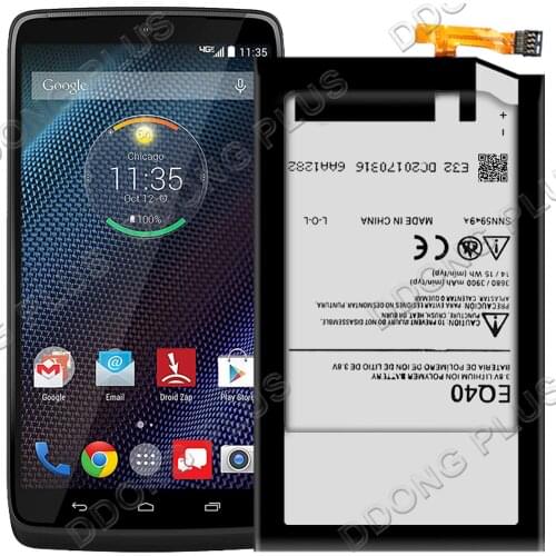 EQ40 Battery For Motorola Droid Turbo XT1225 XT1254 Battery SNN5949A Replacement Repair Part