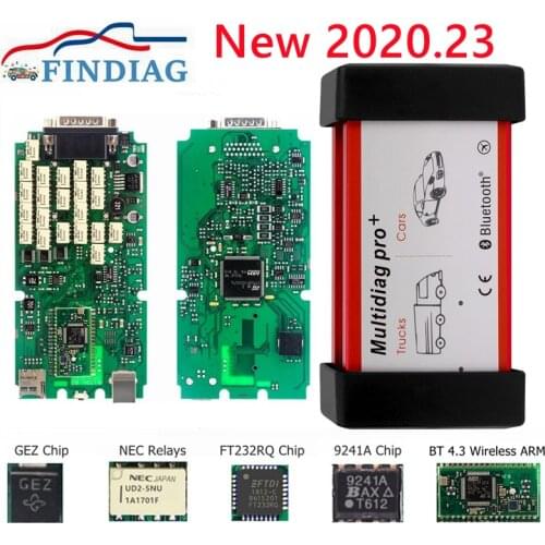 Multidiag Pro+ NEC Relays 2017.R3 Single Board DS150 Pro Bluetooth 4.0 USB OBD2 Scanner Car Diagnostic Auto Tool for Car/Truck