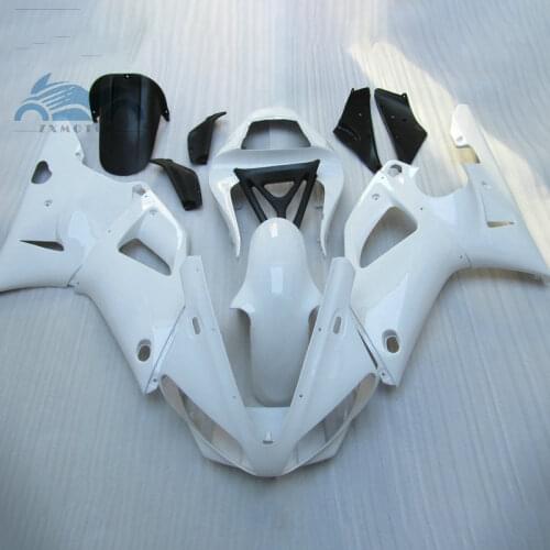 Free Custom motorcycle fairings Kit Fit for YAMAHA YZF R1 2000 2001 YZFR1 00 01 sports ABS fairing kits aftermarket white sets