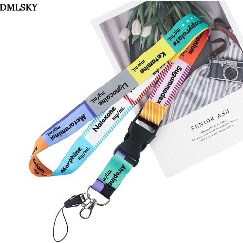 DMLSKY Critical care Anaesthetics ICU Lanyard Keychain Lanyards for keys Phone for nurse Gifts M4419
