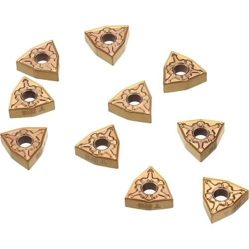 DANIU 10pcs WNMG080408 TM CVD External Turning Tool Carbide Insert Cutting Tool for DWLNR/L CNC Lathe Tools