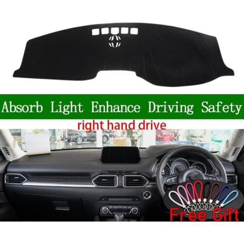 For mazda cx-5 cx-8 2017 2018 2019 Right Hand Drive Dashboard Cover Car Stickers Sun Shade Dash Mat Carpet Interior Accessories