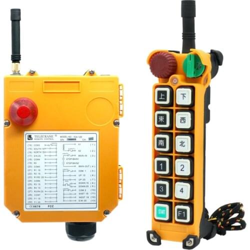 F24-12D(1 transmitter and 1 receiver) crane remote control wireless radio distance remote control