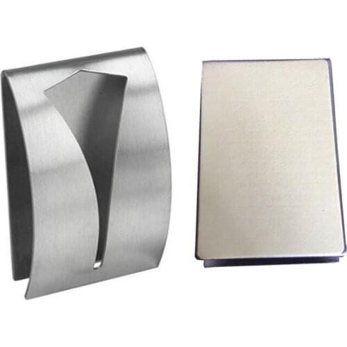 Hot Sale Adhesive Tea Towel Holders For Kitchen Bathroom Punch Free Stainless Steel Tea Towel Hook 5x2.3x7.5cm