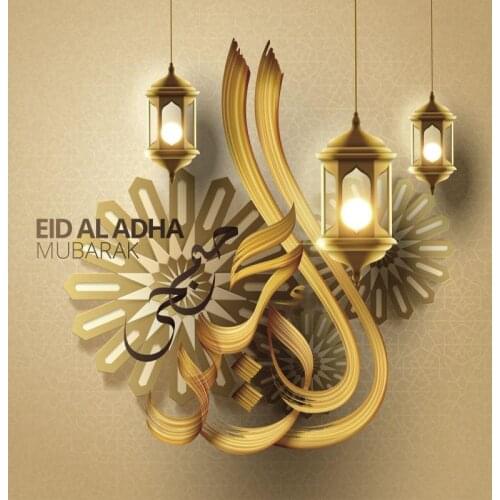 Happy Eid Al Adha Mubarak Photography Backdrop Ramadan Festival Lantern Baby Portrait Photocall Backgrounds Photo Studio