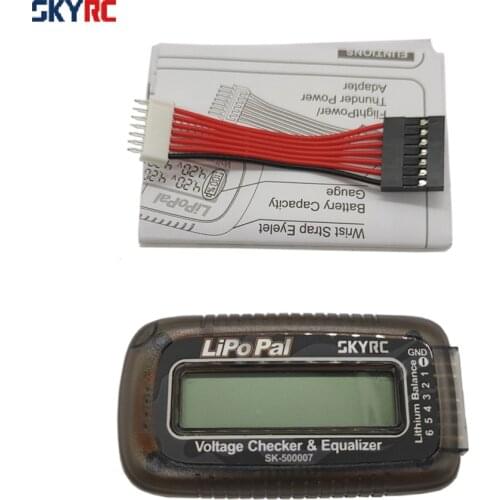 Skyrc LiPoPal 2-6s Lipo Battery Voltage Checker Tester Equilizer Voltage Indicator Self Voltage Balancer