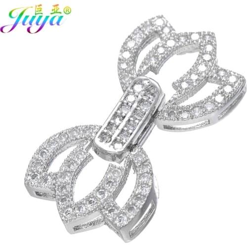 DIY Beads Jewelry Clasps Women Pearls Bracelets Necklaces Making Material Findings Luxury Copper Connector Clasps Accessories