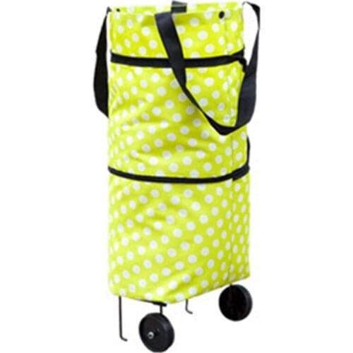 Shopping Trolley Wheel Bag Large Capacity Waterproof Oxford Cloth Foldable Shopping Trolley Wheel Bag Traval Cart Luggage Bags