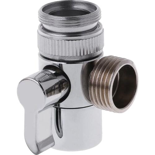 Bathroom Kitchen Brass Sink Valve Diverter Faucet Splitter to Hose Adapter M22 X M24