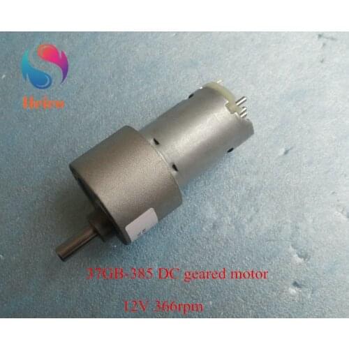 High Torque DC Metal Gear Motor / Motor Bracket Double Axis 12V Large Torque 385 Geard Motor for Robot Arm Accessories