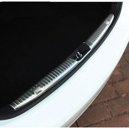 Stainless steel rear bumper protector rear trunk cover trim fit for Hyundai Elantra 2012 2013 2014 2015
