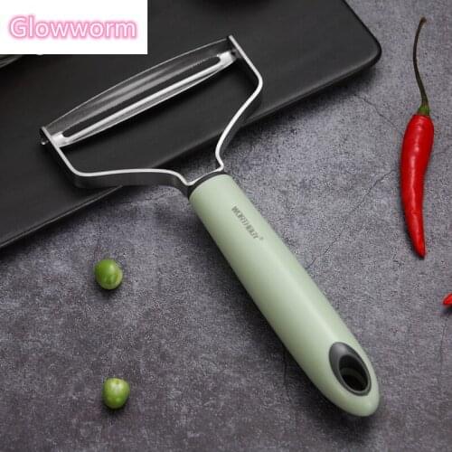 Glowworm Wide Fruit Vegetable Peeler Stainless Steel Peeler With Plastic Handle Pumpkin Potato Slicer Kitchen Vegetable Tools