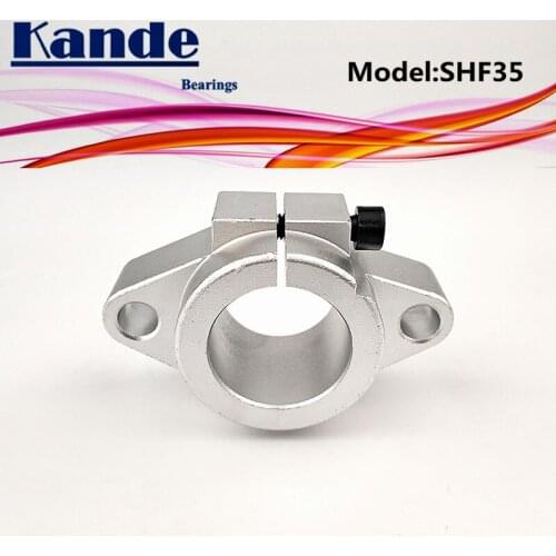 Kande Bearings 2pcs SHF35 35mm bearing shaft support rod round shaft support DIY XYZ Table CNC 3D Printers SHF SHF35