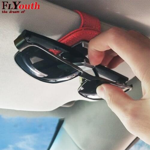 Portable Car Glasses Cases Ticket Card Clamp Car Sun Visor Sunglasses Holder For Mercedes Benz A B R G Class GLK GLA w204 W251